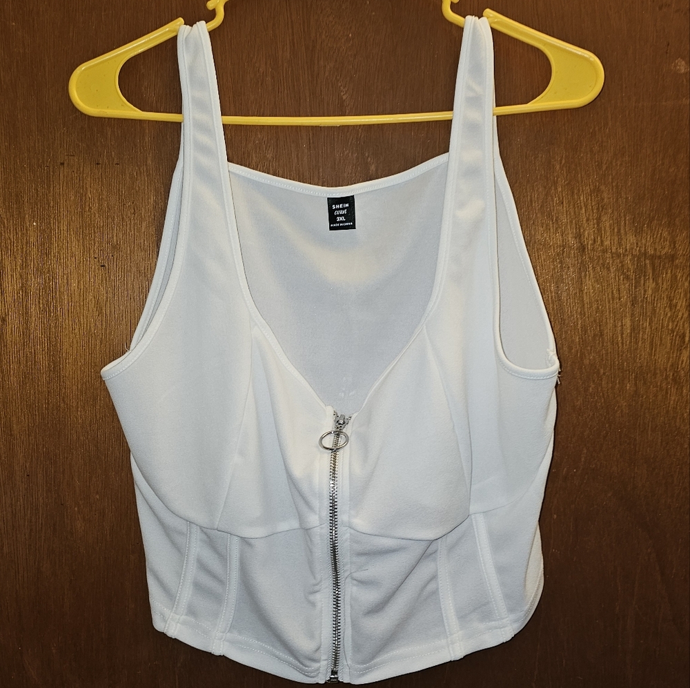 Shein Zipper Cropped Tank
